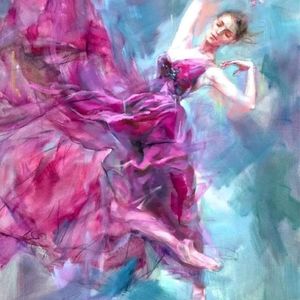 Beautiful Dancer Abstract Art Print professional Quality